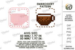 Embroidery Keychain Laser Cut. Embroidery Blank SVG Product Image 2