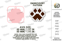 Embroidery Keychain Laser Cut. Embroidery Blank SVG Product Image 2
