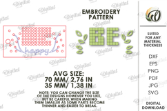 Embroidery Keychain Laser Cut. Embroidery Blank SVG Product Image 2