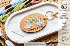 Embroidery Keychains Bundle Laser Cut. Embroidery Blank SVG Product Image 7
