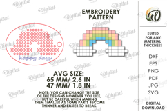 Embroidery Keychain Laser Cut. Embroidery Blank SVG Product Image 2