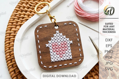 Embroidery Keychains Bundle Laser Cut. Embroidery Blank SVG Product Image 9