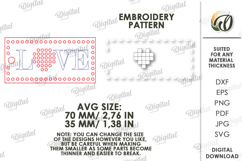 Embroidery Keychain Laser Cut. Embroidery Blank SVG Product Image 2