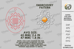 Embroidery Keychain Laser Cut. Embroidery Blank SVG Product Image 2