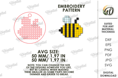 Embroidery Keychain Laser Cut. Embroidery Blank SVG Product Image 2