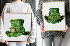 Embroidery Leprechaun Hat Watercolor Clipart Bundle Product Image 4