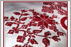 Slavic wedding cross stitch and FSL crochet design set Product Image 5