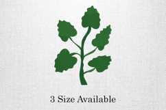 Simple Green Leaf Embroidery Design Product Image 1