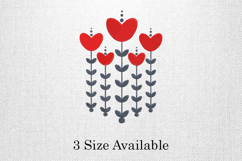 Heart Bloom Garden Three Size Embroidery Design Product Image 1