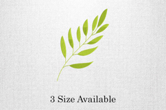 Green Leaf Branch Embroidery Design Product Image 1