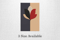 Modern Split Leaf Abstract Embroidery Design Product Image 1