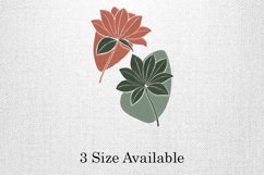 Abstract Floral Leaf Embroidery Design Product Image 1