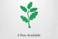 Tropical Leaf Branch Three Size Embroidery Design Product Image 1