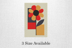 Geometric Floral Block Embroidery Design Product Image 1