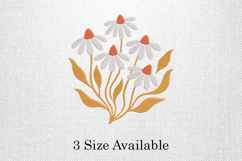 Golden Daisy Garden Three Size Embroidery Design Product Image 1