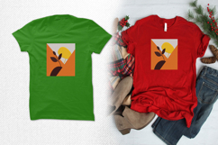 Minimal Leaf Sun Abstract Three Size Embroidery Design Product Image 2