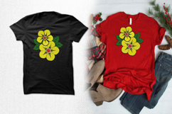 Yellow Blossom Duo Three Size Embroidery Design Product Image 2