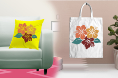 Tropical Hibiscus Trio Three Size Embroidery Design Product Image 2