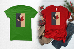 Modern Split Leaf Abstract Embroidery Design Product Image 2