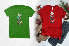 Modern Abstract Leaf Embroidery Design Product Image 2