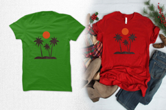 Palm Tree Sunset Three Size Embroidery Design Product Image 2