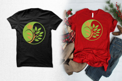 Green Leaf Circle Floral Embroidery Design Product Image 2