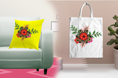 Colorful Floral Bloom Three Size Embroidery Design Product Image 3