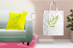 Green Leaf Branch Embroidery Design Product Image 3