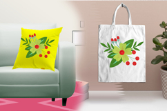 Red Berry Flower Three Size Embroidery Design Product Image 3