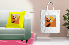 Minimal Leaf Sun Abstract Three Size Embroidery Design Product Image 3