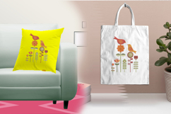 Birds and Flowers Garden Embroidery Design Product Image 3