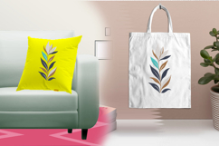 Modern Abstract Leaf Embroidery Design Product Image 3