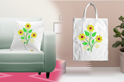 Floral Branch Three Size Embroidery Design File Product Image 3