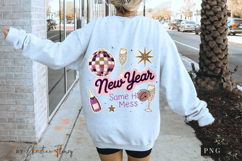 Funny New Year Same Hot Mess PNG Faux Patchwork Product Image 5
