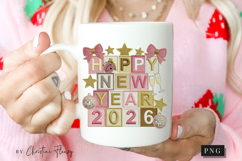 Happy New Year 2026 PNG Faux Patchwork Product Image 2