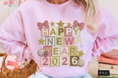 Happy New Year 2026 PNG Faux Patchwork Product Image 11