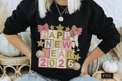 Happy New Year 2026 PNG Faux Patchwork Product Image 7