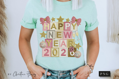 Happy New Year 2026 PNG Faux Patchwork Product Image 10