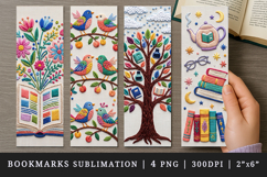 Embroidery bookmarks printable sublimation bookmark design Product Image 1