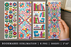 Embroidery bookmarks printable sublimation bookmark design Product Image 1