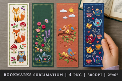 Embroidery bookmarks printable sublimation bookmark design Product Image 1