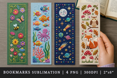 Embroidery bookmarks printable sublimation bookmark design Product Image 1
