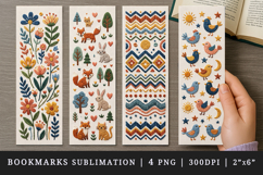Embroidery bookmarks printable sublimation bookmark design Product Image 1