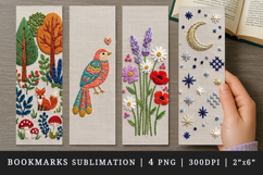 Embroidery bookmarks printable sublimation bookmark design Product Image 1