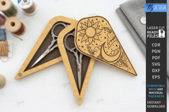 Embroidery Scissors Case Laser Cut | Sewing Tool Organizer Product Image 1