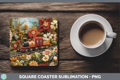 GorgeousEmbroidery Square Coaster design.