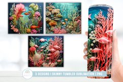 Embroidery Underwater Tumbler Sublimation Wrap Product Image 1