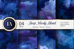 Moody Blue Purple Watercolor Texture Digital Paper Product Image 1