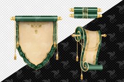 Emerald Scrolls Clipart Product Image 4