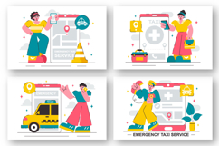 10 Emergency Taxi Service Illustration Product Image 2